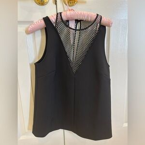 New without tagTed Baker Black Top silver rhinestones sleeveless size 1/small